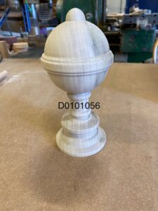 Decoratieve houten knop